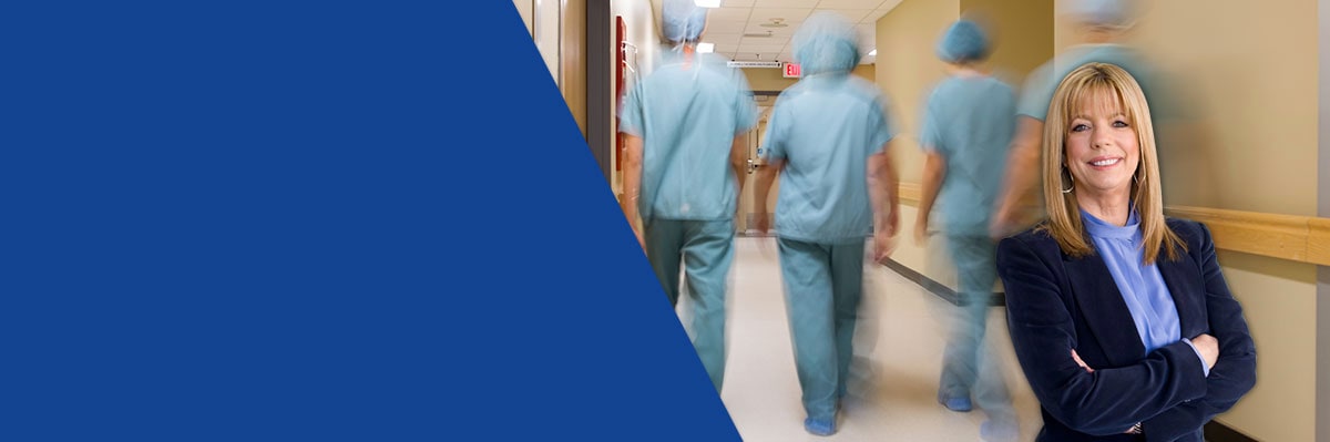A medical team walking in the hospital corridor